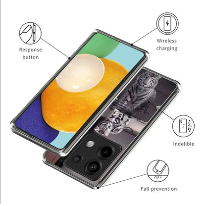 For Xiaomi Redmi Note 13 Pro 5G / Poco X6 5G Shockproof Case Pattern Printing TPU Phone Cover