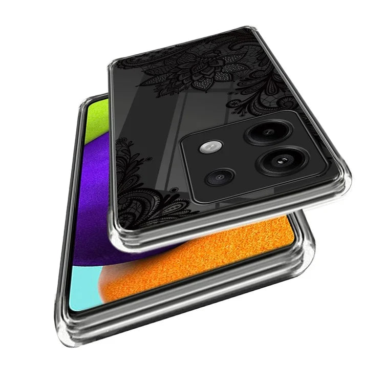 For Xiaomi Redmi Note 13 Pro 5G / Poco X6 5G Shockproof Case Pattern Printing TPU Phone Cover