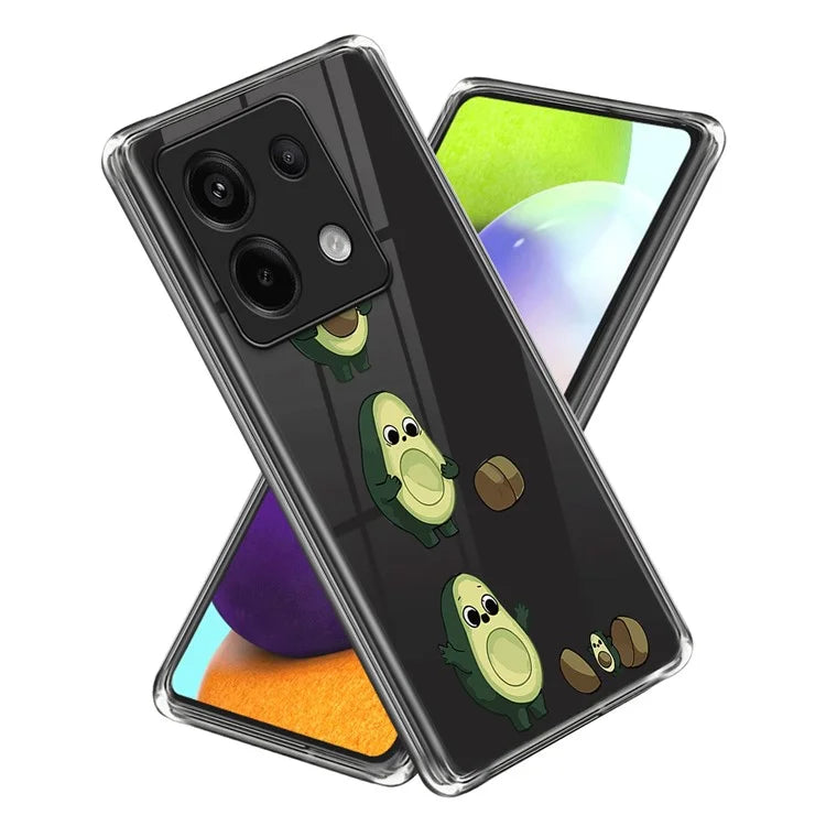 For Xiaomi Redmi Note 13 Pro 5G / Poco X6 5G Shockproof Case Pattern Printing TPU Phone Cover