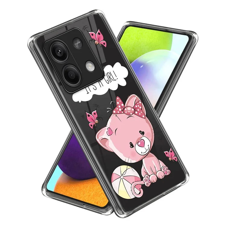 For Xiaomi Redmi Note 13 5G TPU Case Slim-Fit Pattern Printing Phone Back Protector