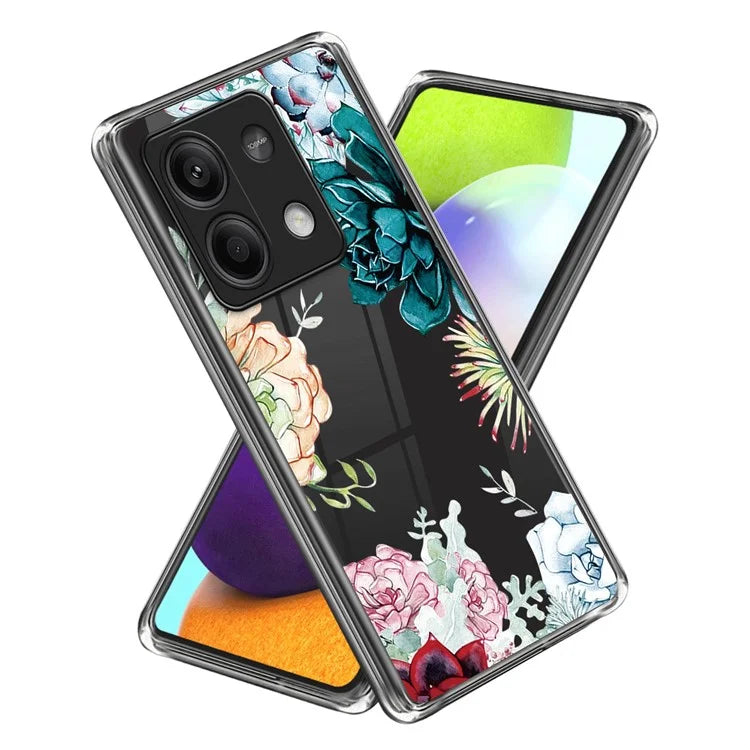For Xiaomi Redmi Note 13 5G TPU Case Slim-Fit Pattern Printing Phone Back Protector