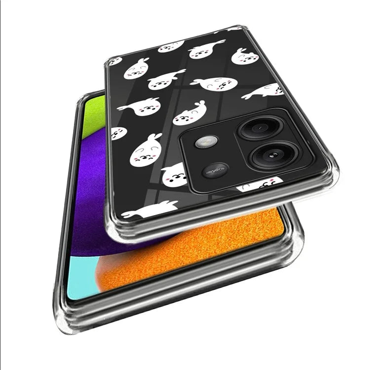 For Xiaomi Redmi Note 13 5G TPU Case Slim-Fit Pattern Printing Phone Back Protector
