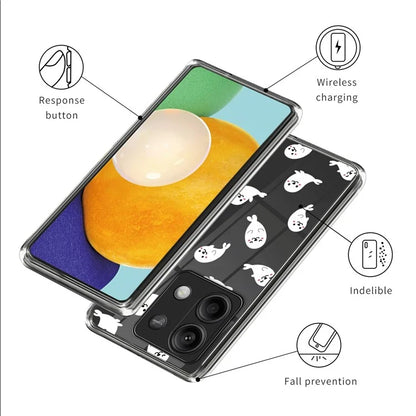 For Xiaomi Redmi Note 13 5G TPU Case Slim-Fit Pattern Printing Phone Back Protector
