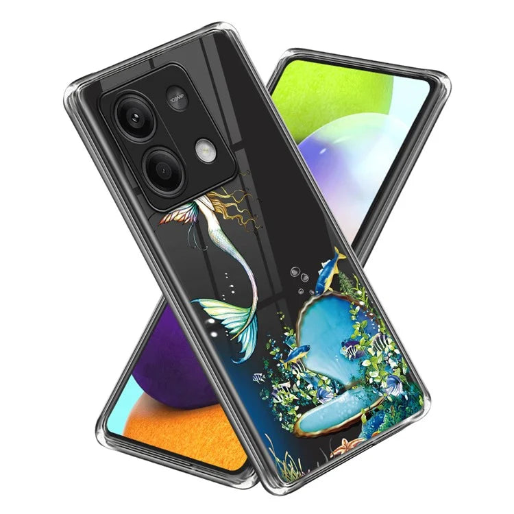 For Xiaomi Redmi Note 13 5G TPU Case Slim-Fit Pattern Printing Phone Back Protector
