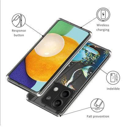 For Xiaomi Redmi Note 13 5G TPU Case Slim-Fit Pattern Printing Phone Back Protector