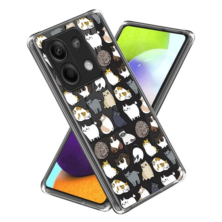 For Xiaomi Redmi Note 13 5G TPU Case Slim-Fit Pattern Printing Phone Back Protector