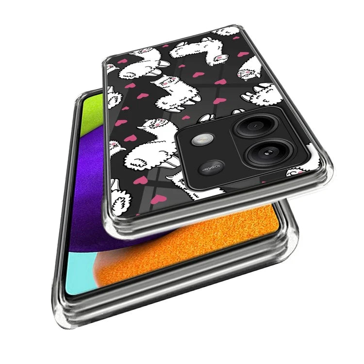 For Xiaomi Redmi Note 13 5G TPU Case Slim-Fit Pattern Printing Phone Back Protector