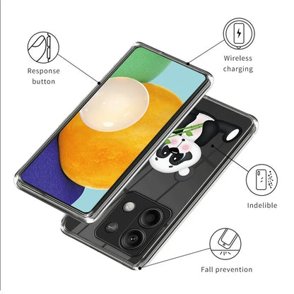 For Xiaomi Redmi Note 13 5G TPU Case Slim-Fit Pattern Printing Phone Back Protector