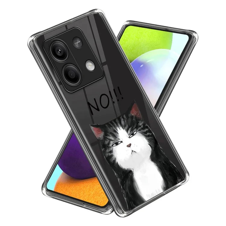 For Xiaomi Redmi Note 13 5G TPU Case Slim-Fit Pattern Printing Phone Back Protector