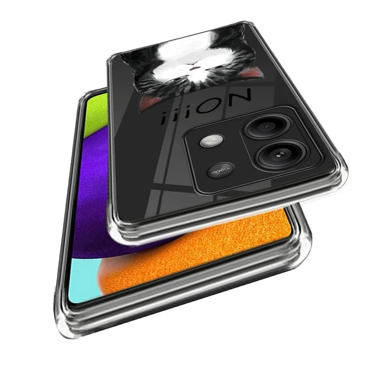 For Xiaomi Redmi Note 13 5G TPU Case Slim-Fit Pattern Printing Phone Back Protector
