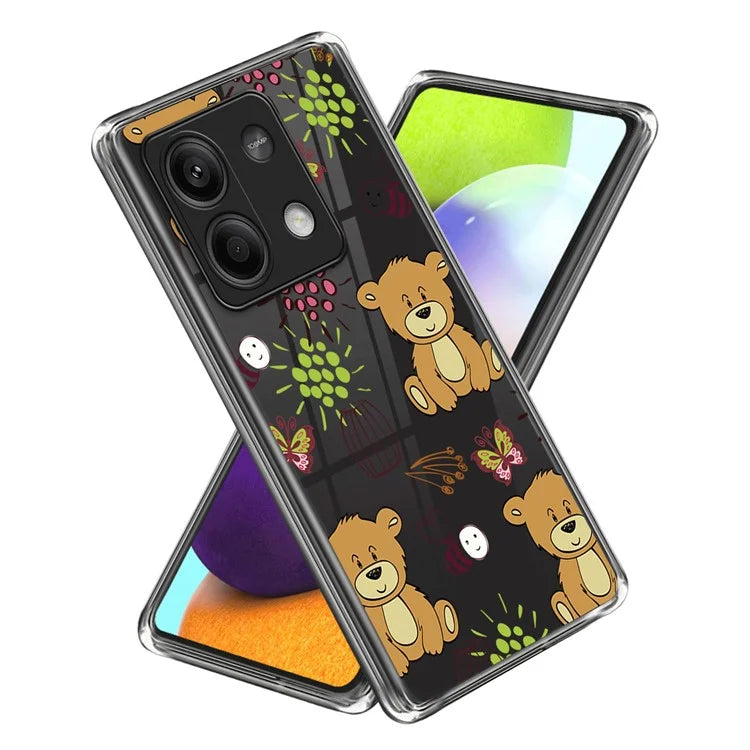 For Xiaomi Redmi Note 13 5G TPU Case Slim-Fit Pattern Printing Phone Back Protector