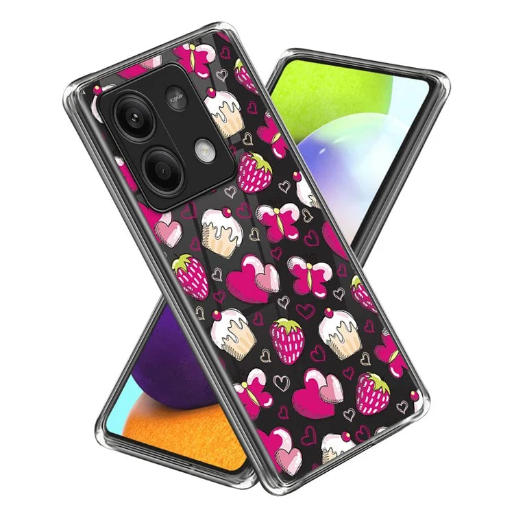 For Xiaomi Redmi Note 13 5G TPU Case Slim-Fit Pattern Printing Phone Back Protector