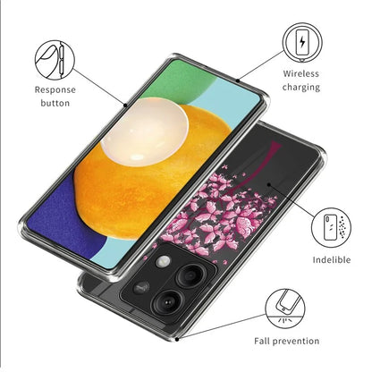 For Xiaomi Redmi Note 13 5G TPU Case Slim-Fit Pattern Printing Phone Back Protector