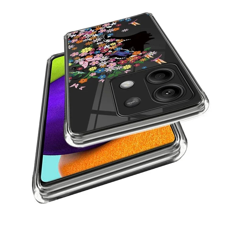 For Xiaomi Redmi Note 13 5G TPU Case Slim-Fit Pattern Printing Phone Back Protector