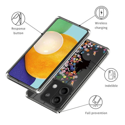 For Xiaomi Redmi Note 13 5G TPU Case Slim-Fit Pattern Printing Phone Back Protector