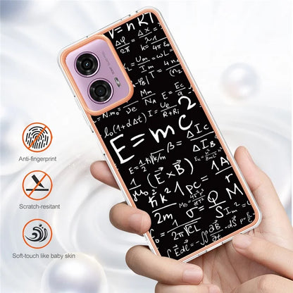 YB IMD Series-19 Style-D For Motorola Moto E14 4G / G04 4G / G04s 4G / G24 4G Case Electroplating IMD TPU Phone Cover