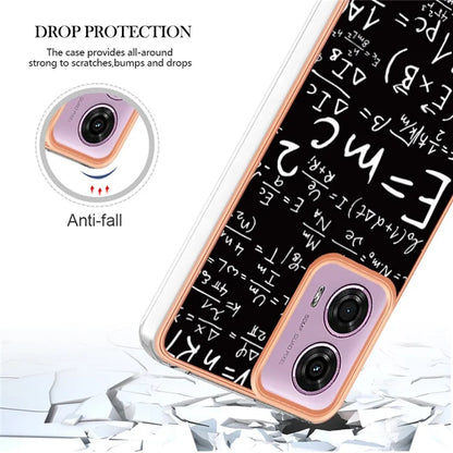 YB IMD Series-19 Style-D For Motorola Moto E14 4G / G04 4G / G04s 4G / G24 4G Case Electroplating IMD TPU Phone Cover