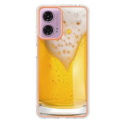 YB IMD Series-19 Style-D For Motorola Moto E14 4G / G04 4G / G04s 4G / G24 4G Case Electroplating IMD TPU Phone Cover