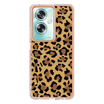 YB IMD Series-19 Style-D For Oppo A79 5G / A2 5G TPU Phone Case Electroplating Pattern Print Shell
