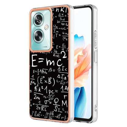 YB IMD Series-19 Style-D For Oppo A79 5G / A2 5G TPU Phone Case Electroplating Pattern Print Shell