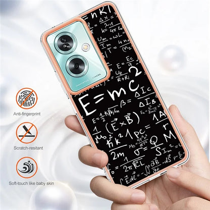 YB IMD Series-19 Style-D For Oppo A79 5G / A2 5G TPU Phone Case Electroplating Pattern Print Shell