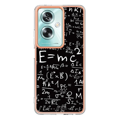 YB IMD Series-19 Style-D For Oppo A79 5G / A2 5G TPU Phone Case Electroplating Pattern Print Shell