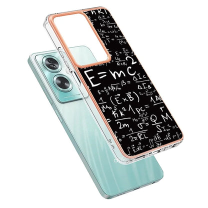 YB IMD Series-19 Style-D For Oppo A79 5G / A2 5G TPU Phone Case Electroplating Pattern Print Shell