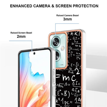 YB IMD Series-19 Style-D For Oppo A79 5G / A2 5G TPU Phone Case Electroplating Pattern Print Shell