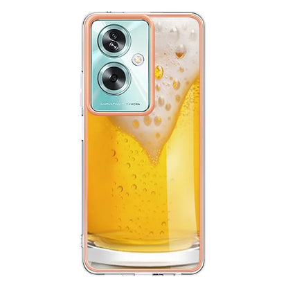 YB IMD Series-19 Style-D For Oppo A79 5G / A2 5G TPU Phone Case Electroplating Pattern Print Shell