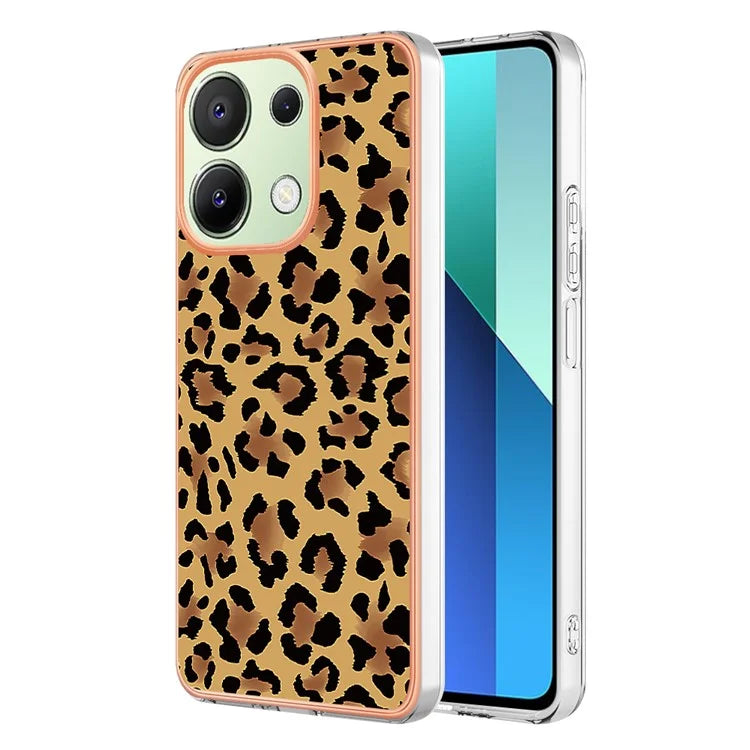 YB IMD Series-19 Style-D For Xiaomi Redmi Note 13 4G TPU Case Electroplated Pattern Phone Cover