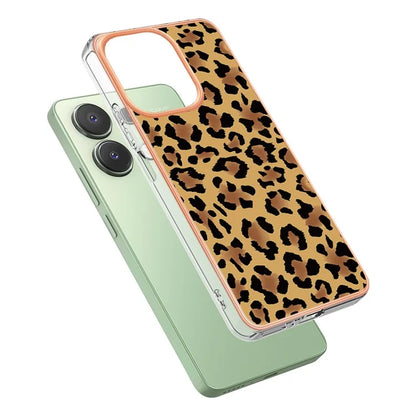 YB IMD Series-19 Style-D For Xiaomi Redmi Note 13 4G TPU Case Electroplated Pattern Phone Cover