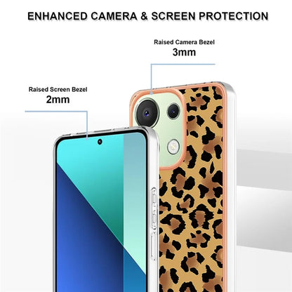 YB IMD Series-19 Style-D For Xiaomi Redmi Note 13 4G TPU Case Electroplated Pattern Phone Cover