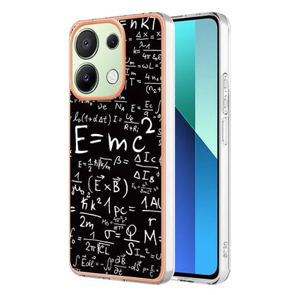 YB IMD Series-19 Style-D For Xiaomi Redmi Note 13 4G TPU Case Electroplated Pattern Phone Cover