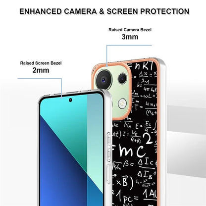 YB IMD Series-19 Style-D For Xiaomi Redmi Note 13 4G TPU Case Electroplated Pattern Phone Cover