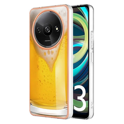 YB IMD Series-19 Style-D For Xiaomi Redmi A3+ Case Pattern Print TPU Ultra Thin Smart Phone Shell
