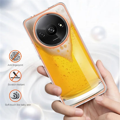 YB IMD Series-19 Style-D For Xiaomi Redmi A3+ Case Pattern Print TPU Ultra Thin Smart Phone Shell
