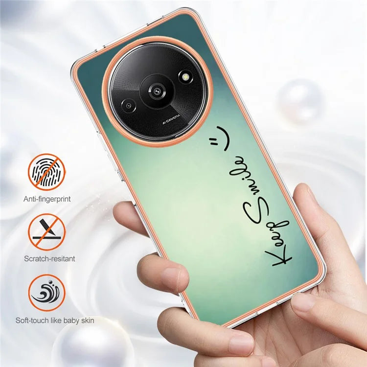 YB IMD Series-19 Style-D For Xiaomi Redmi A3+ Case Pattern Print TPU Ultra Thin Smart Phone Shell