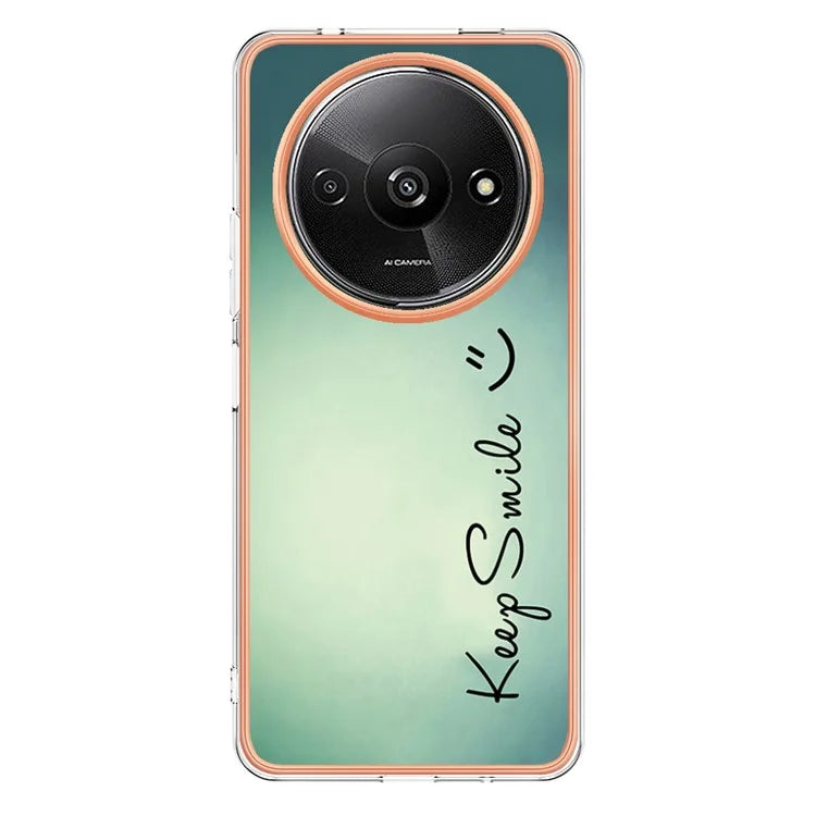 YB IMD Series-19 Style-D For Xiaomi Redmi A3+ Case Pattern Print TPU Ultra Thin Smart Phone Shell
