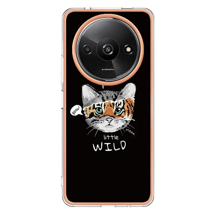 YB IMD Series-19 Style-D For Xiaomi Redmi A3+ Case Pattern Print TPU Ultra Thin Smart Phone Shell