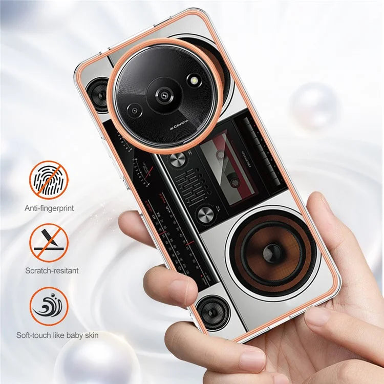 YB IMD Series-19 Style-D For Xiaomi Redmi A3+ Case Pattern Print TPU Ultra Thin Smart Phone Shell