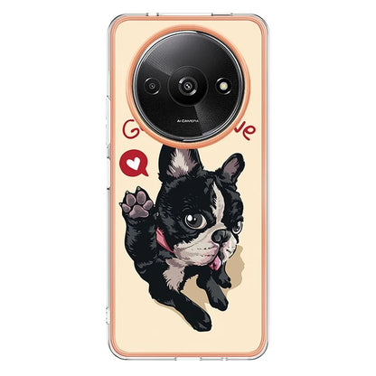 YB IMD Series-19 Style-D For Xiaomi Redmi A3+ Case Pattern Print TPU Ultra Thin Smart Phone Shell
