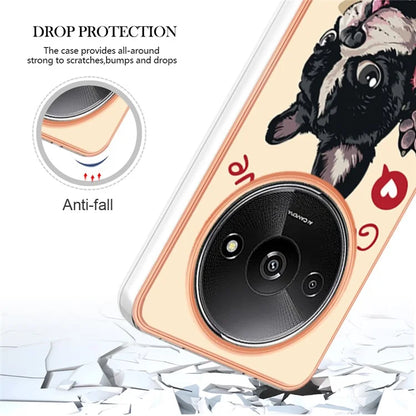 YB IMD Series-19 Style-D For Xiaomi Redmi A3+ Case Pattern Print TPU Ultra Thin Smart Phone Shell