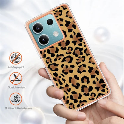 YB IMD Series-19 Style-D For Xiaomi Redmi Note 13 5G Case Pattern Printed Electroplating TPU Cover