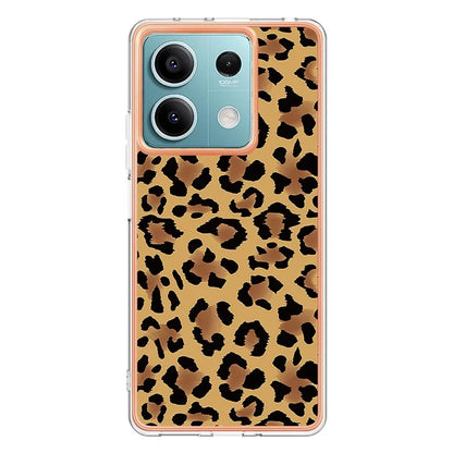 YB IMD Series-19 Style-D For Xiaomi Redmi Note 13 5G Case Pattern Printed Electroplating TPU Cover