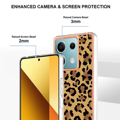 YB IMD Series-19 Style-D For Xiaomi Redmi Note 13 5G Case Pattern Printed Electroplating TPU Cover