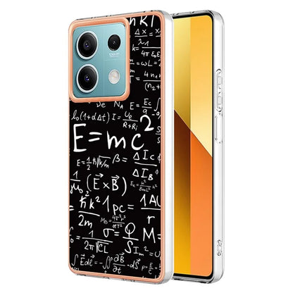 YB IMD Series-19 Style-D For Xiaomi Redmi Note 13 5G Case Pattern Printed Electroplating TPU Cover