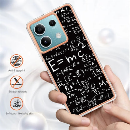 YB IMD Series-19 Style-D For Xiaomi Redmi Note 13 5G Case Pattern Printed Electroplating TPU Cover