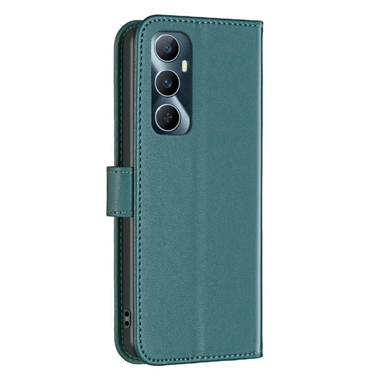 BINFEN COLOR BF17 For Realme C65 4G Wallet Case Folio Flip Leather Phone Cover
