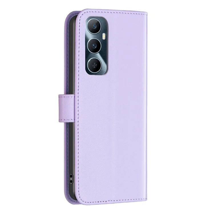 BINFEN COLOR BF17 For Realme C65 4G Wallet Case Folio Flip Leather Phone Cover
