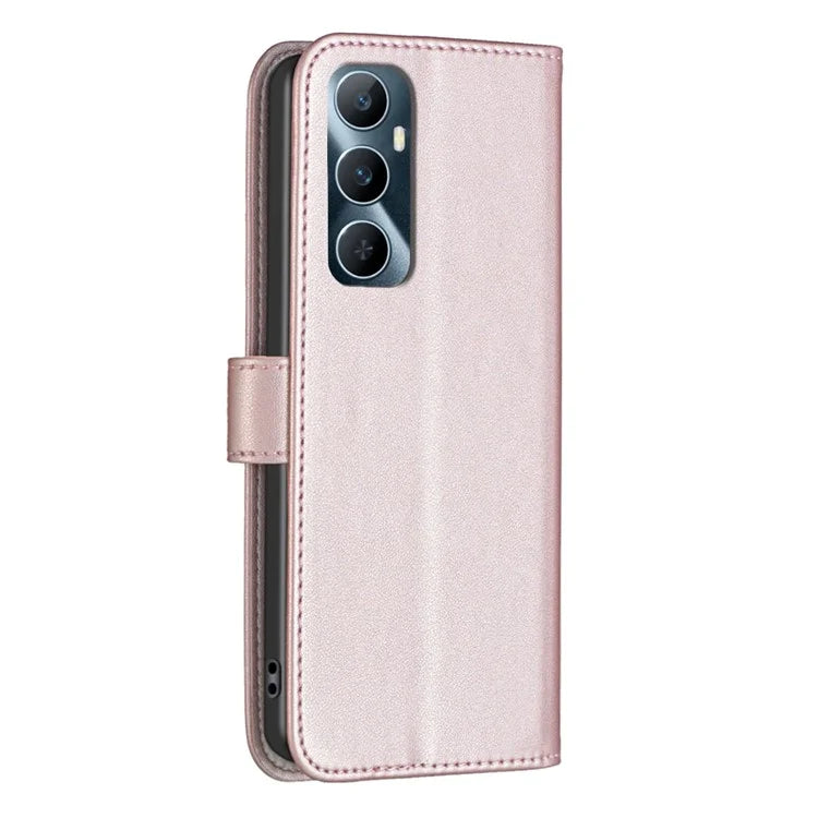 BINFEN COLOR BF17 For Realme C65 4G Wallet Case Folio Flip Leather Phone Cover